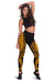 Niue Women Leggings Polynesian Pattern Gold - Polynesian Pride