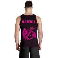 Hawaii Kakau Polynesian Anchor Men's Tank Top - Pink - Polynesian Pride