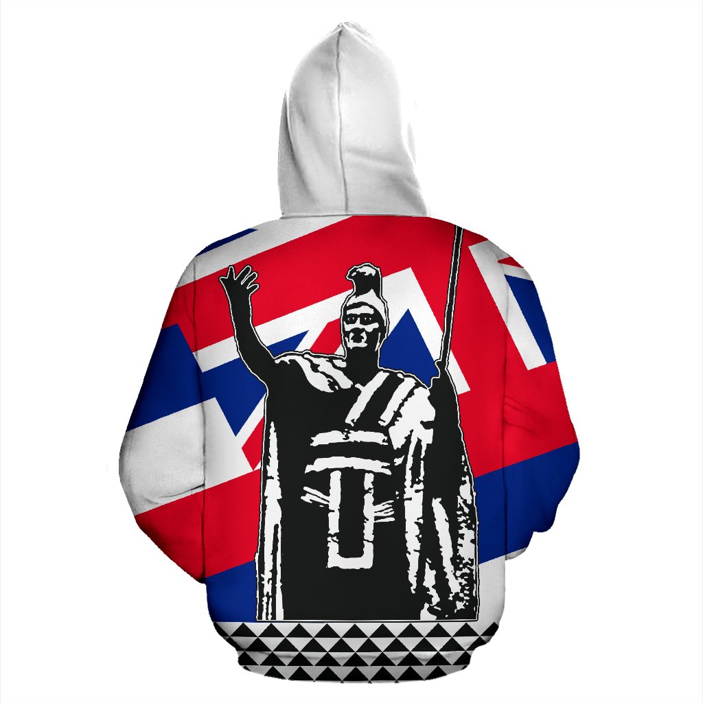 PROTECTORS Hawaii Flag Poly Tribal Zipper Hoodie - Polynesian Pride