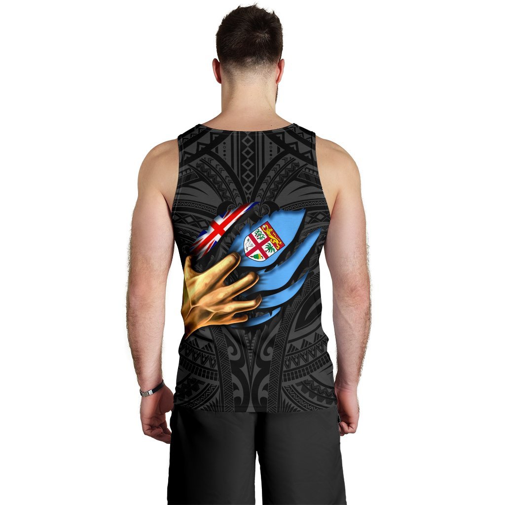 Fiji Men's Tank Top - Fiji In Me (Black) - Polynesian Pride