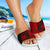 Hawaii Slide Sandals Red White - Circle Style - Polynesian Pride