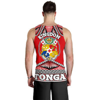 Tonga Polynesian Coat Of Arm Tank Top (Men) - Polynesian Pride