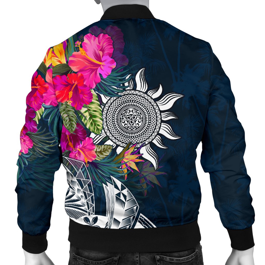 Polynesian Custom Personalised Men's Bomber Jacket - Summer Vibes - Polynesian Pride