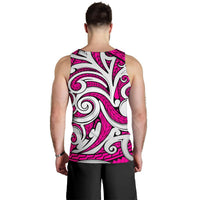 Polynesian Maori Ethnic Ornament Pink Hawaii Men's Tank Top - Polynesian Pride