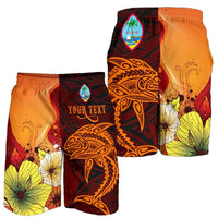Guam Custom Personalised Men's Shorts - Tribal Tuna Fish - Polynesian Pride