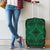 Polynesian Plumeria Mix Green Black Luggage Covers Black - Polynesian Pride