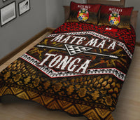 Tonga Quilt Bed Set - Tonga Flag Mate Ma'a - Polynesian Pride