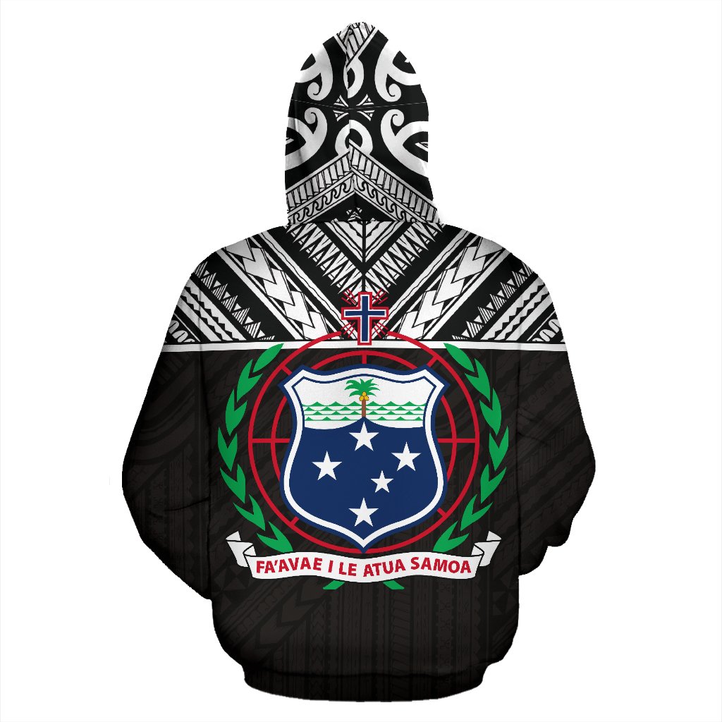 American Samoa Samoa All Over Hoodie Polynesian Version - Polynesian Pride