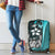Pohnpei Micronesian Luggage Covers Turquoise - Turtle With Hook - Polynesian Pride