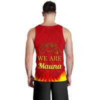 Hawaii Mauna Kea Men's Tank Top - Fire Version - Polynesian Pride