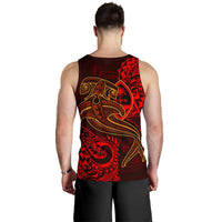 Guam Polynesian Men's Tank Top - Red Shark Polynesian Tattoo - Polynesian Pride
