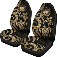 Samoa Polynesian Car Seat Covers - Gold Tentacle Turtle - Polynesian Pride