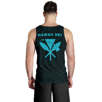 Hawaii Kanaka Polynesian Men's Tank Top Blue - Polynesian Pride