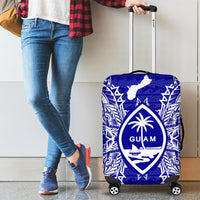 Guam Polynesian Luggage Covers Map Blue - Polynesian Pride