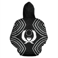 Pohnpei Hoodie Micronesia Black Warrior Style - Polynesian Pride