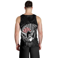 Hawaii Polynesian Warrior Mask 's Tank Top - AH - Toon Style - Polynesian Pride