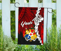 Tonga Polynesian Custom Personalised Flag - Tribal Wave Tattoo Flag Color - Polynesian Pride