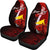 Tokelau Polynesian Custom Personalised Car Seat Covers - Coat Of Arm With Hibiscus - Polynesian Pride