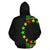 Cook Islands Polynesian Zip up Hoodie Line Reggae - Polynesian Pride