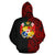 Tonga Hoodie Tonga Flag Coat of Arms Polynesian Tattoo Half - Polynesian Pride