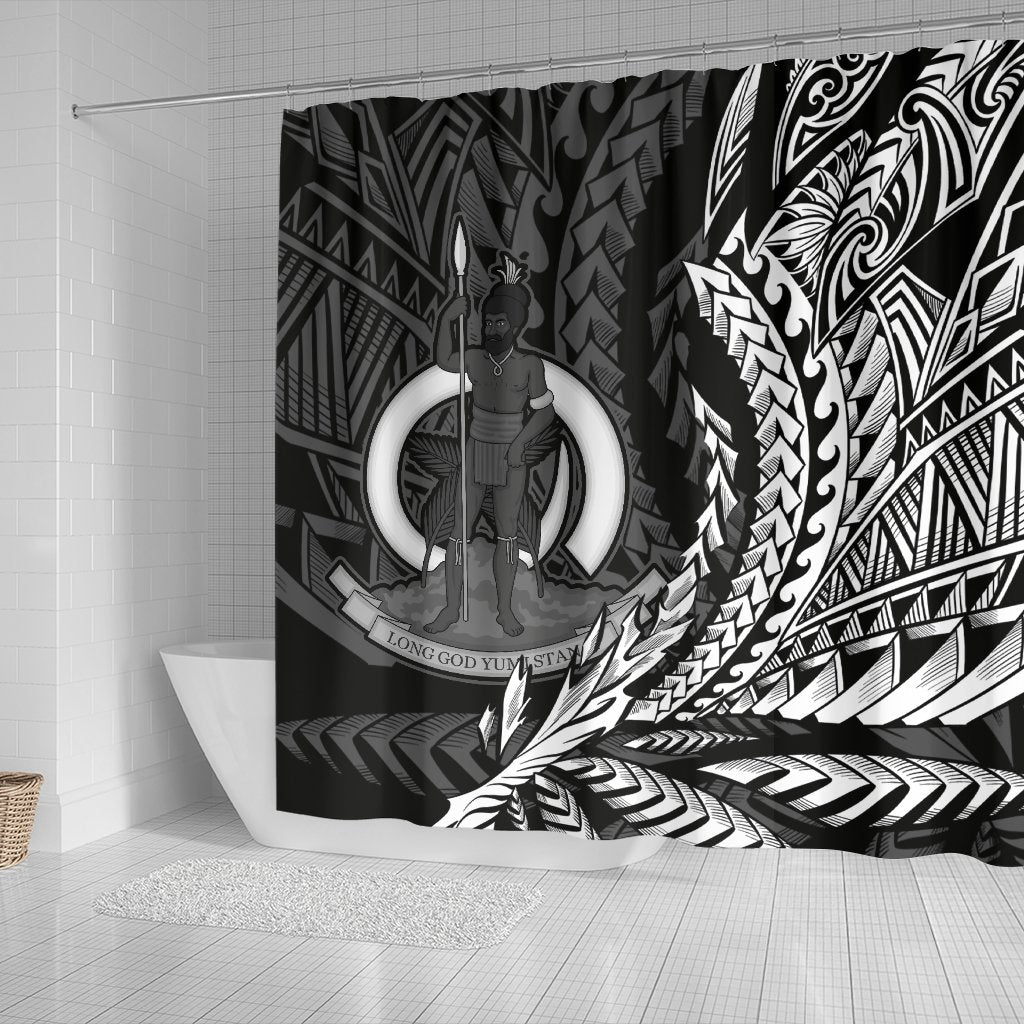 Vanuatu Shower Curtains - Wings Style - Polynesian Pride
