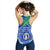 Northern Mariana Islands Rugby Women Racerback Tank Coconut Leaves - CNMI - Polynesian Pride