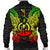 Vanuatu Polynesian Men's Bomber Jacket Map Reggae - Polynesian Pride