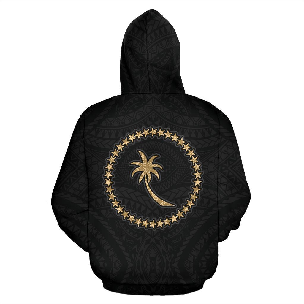 Chuuk Hoodie Micronesia Chuukese Warrior Gold - Polynesian Pride