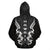 Hawaii Turtle Tribal Gray Hoodie Armor Style - Polynesian Pride