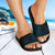 Hawaii Slide Sandals Coral Blue Black - Circle Style - Polynesian Pride