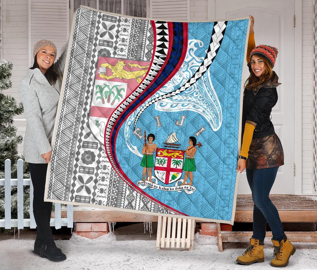 Fiji Premium Quilt Kanaloa Tatau Gen FJ - Polynesian Pride