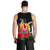 Tahiti Polynesian Men Tank Top - Hibiscus Coat of Arm Black - Polynesian Pride