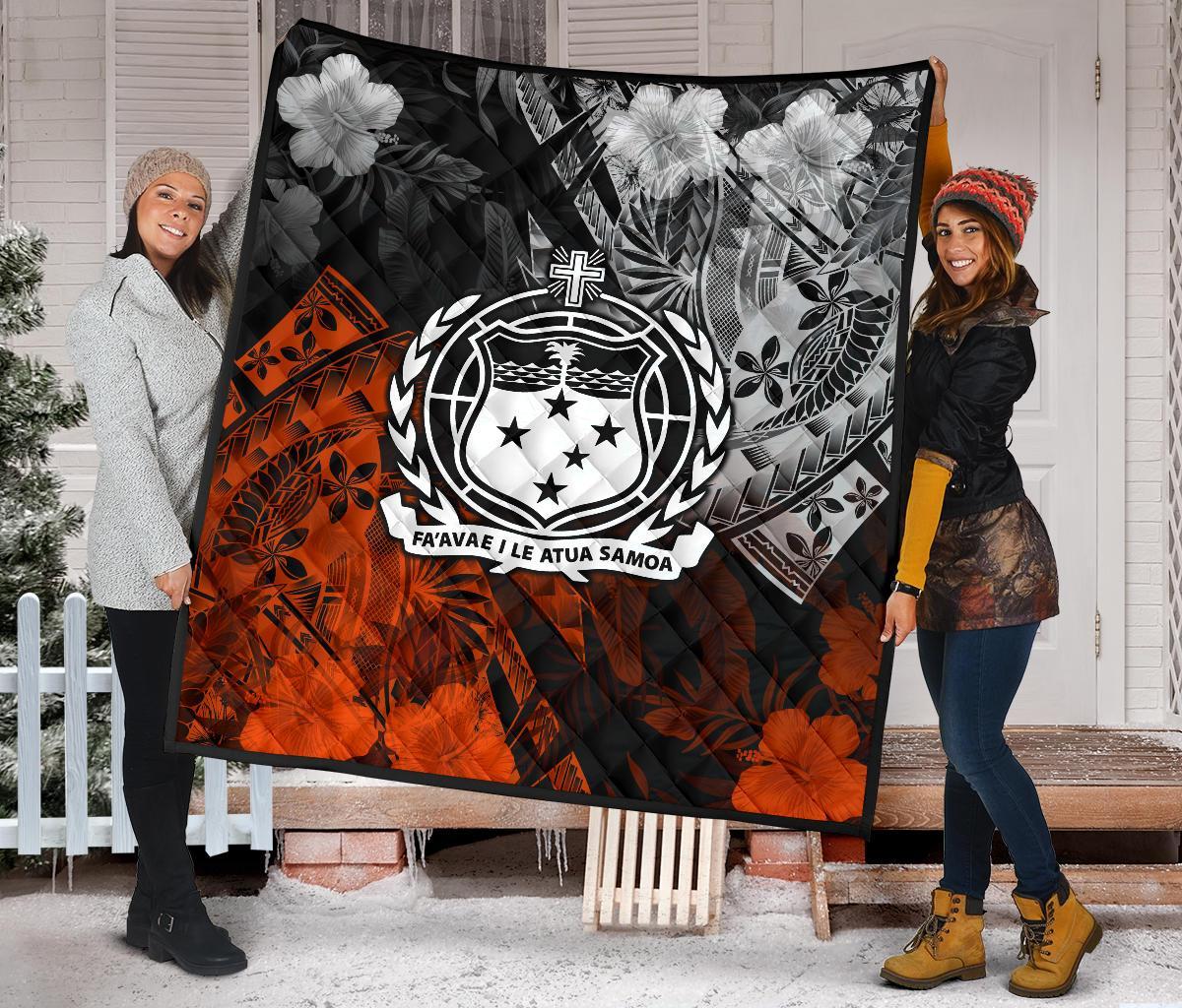 Samoa Polynesian Premium Quilt - Vintage Polynesian Style - Polynesian Pride