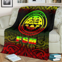 Federated States of Micronesia Premium Blanket - Reggae Fog Style - Polynesian Pride