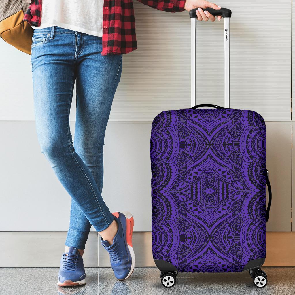 Polynesian Symmetry Violet Luggage Covers Violet - Polynesian Pride