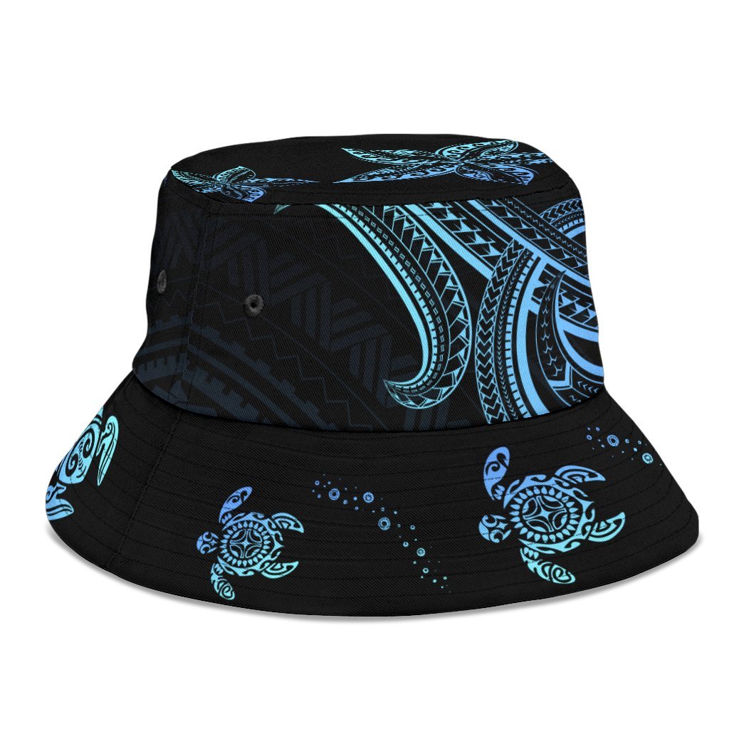 Polynesian Bucket Hat - Blue Turtle - Polynesian Pride