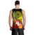 American Samoa Polynesian Men's Tank Top - Humpback Whale with Tropical Flowers - Polynesian Pride