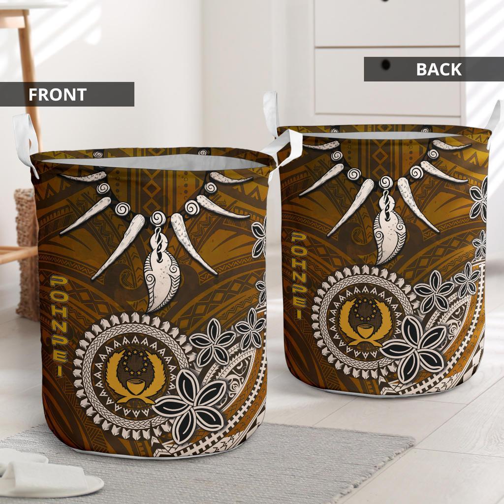 Pohnpei Laundry Baskets - Polynesian Boar Tusk - Polynesian Pride