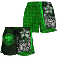 Federated States of Micronesia Women's Shorts Green - Turtle With Hook - Polynesian Pride