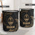 Guam Polynesian Laundry Basket - Gold Tribal Wave - Polynesian Pride