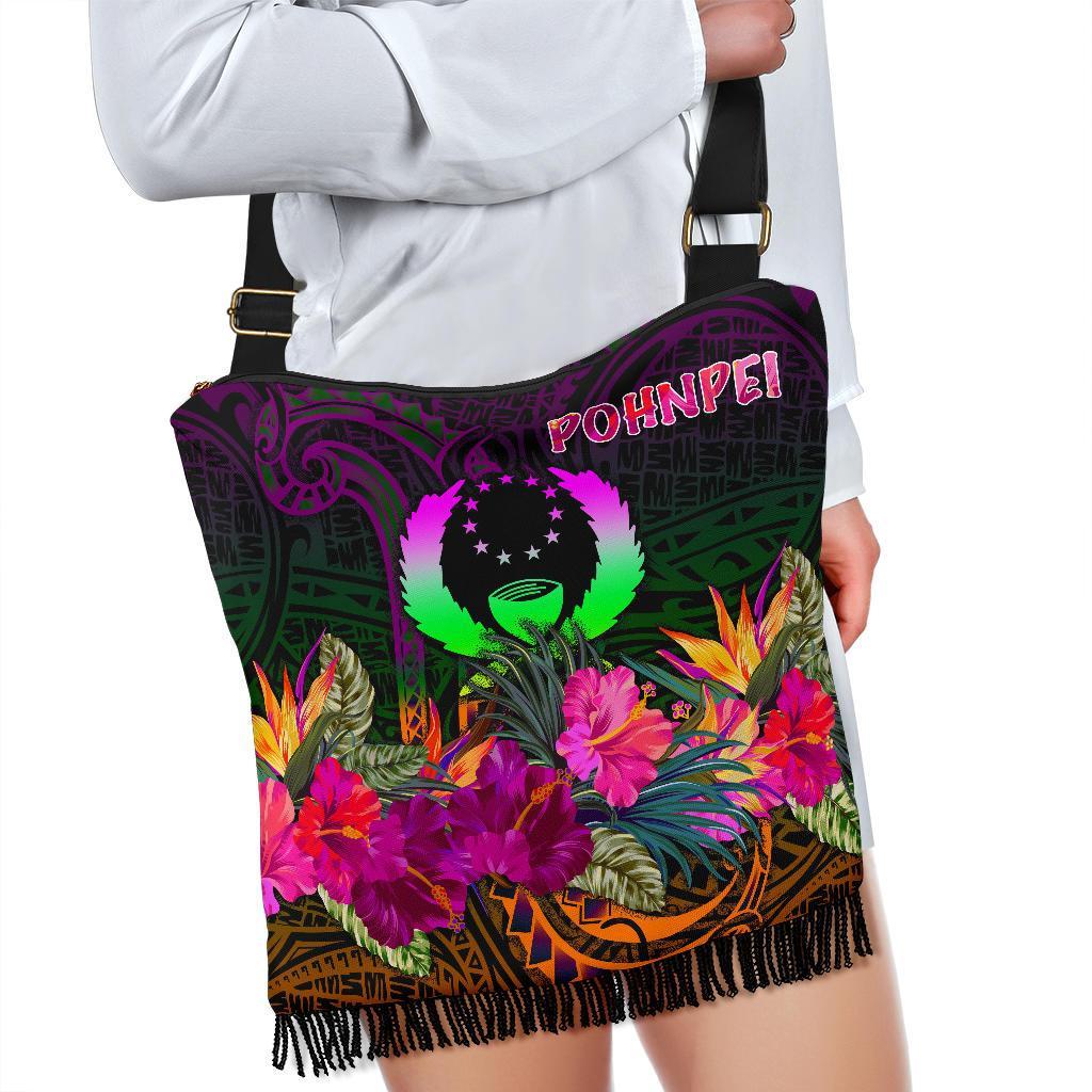 Pohnpei Crossbody Boho Handbag - Summer Hibiscus - Polynesian Pride