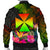 Wallis and Futuna Polynesian Men's Bomber Jacket - Hibiscus and Banana Leaves - Polynesian Pride