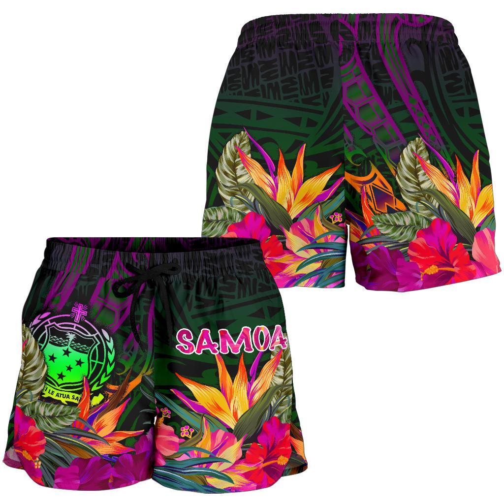 Samoa Women's Shorts - Summer Hibiscus - Polynesian Pride