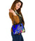 Tahiti Shoulder Handbag - Turtle Plumeria (Blue) - Polynesian Pride