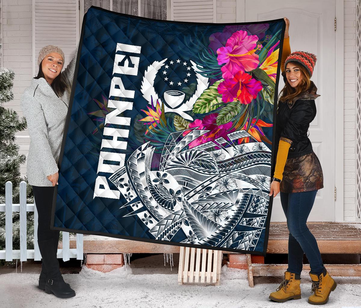 Pohnpei Premium Quilt - Pohnpei Summer Vibes - Polynesian Pride