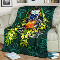 Samoa Polynesian Premium Blanket - Ti Leaf Lei Turtle - Polynesian Pride