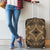 Polynesian Plumeria Mix Gold Black Luggage Covers Gold - Polynesian Pride