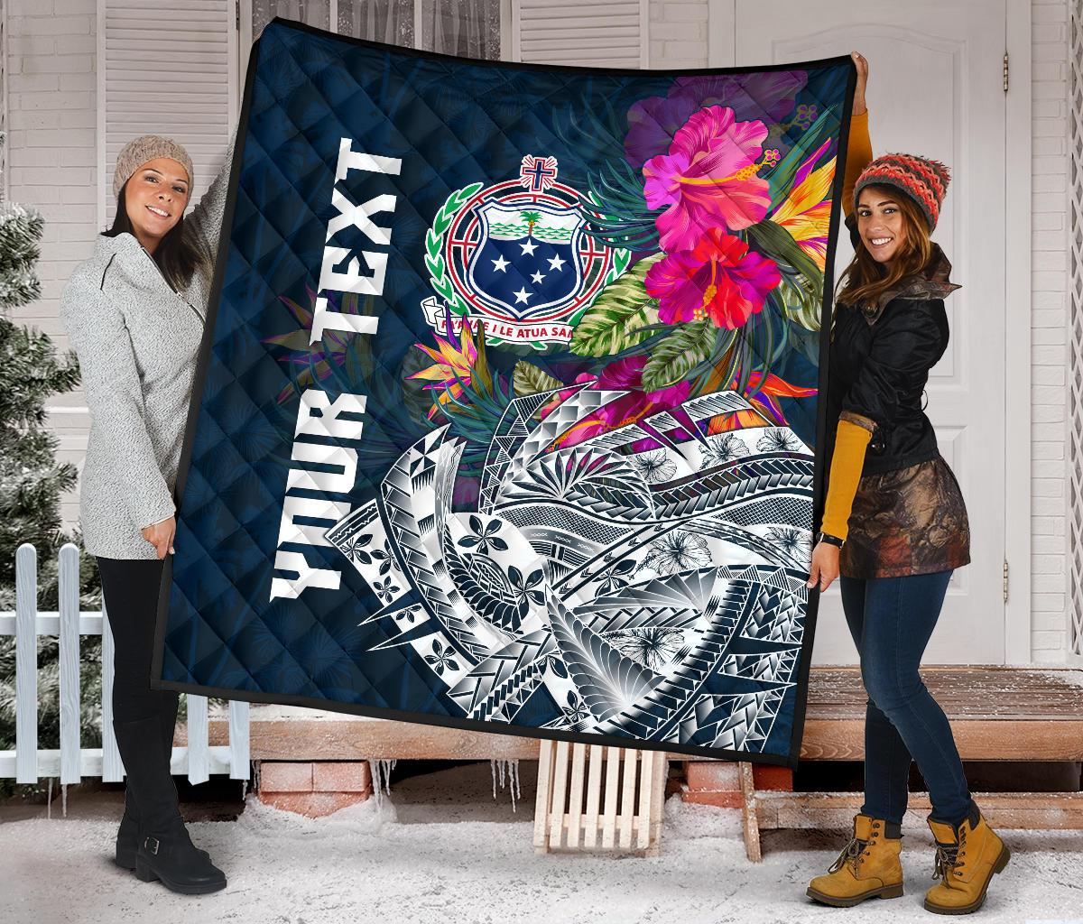Samoa Custom Personalised Premium Quilt - Summer Vibes - Polynesian Pride