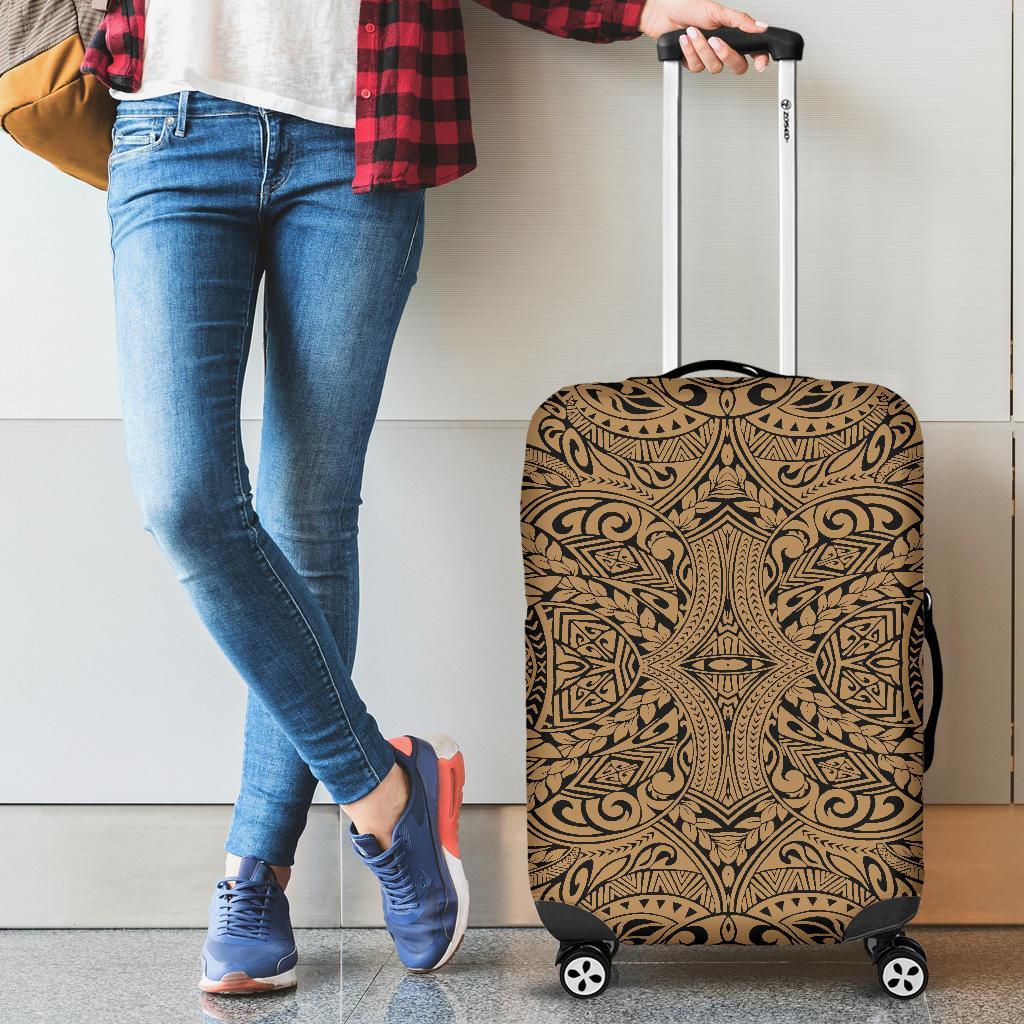 Polynesian Culture Gold Luggage Covers Gold - Polynesian Pride