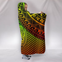 Polynesian American Samoa Hooded Blanket - Reggae Vintage Polynesian Patterns - Polynesian Pride